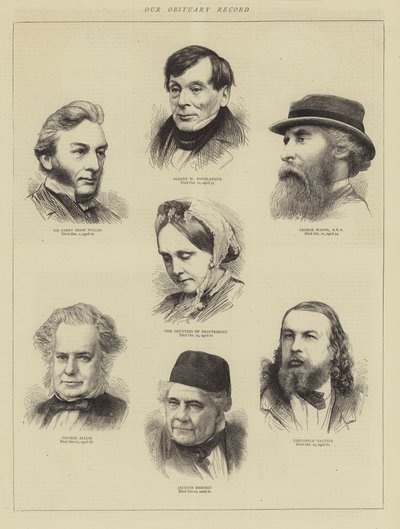 Nuestro Registro de Obituarios (grabado) de English School