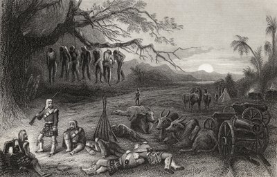 Piquete avanzado de la Brigada de las Tierras Altas en Benarés, de 