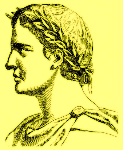 Ovidio Nasón, ilustración de The Illustrated History of the World, publicado c.1880 de English School
