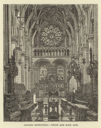 Catedral de Oxford, coro y extremo este de English School