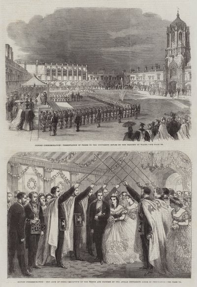 Conmemoración de Oxford (grabado) de English School