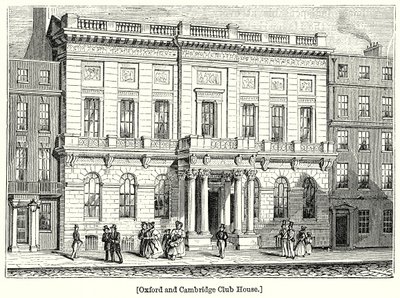 Oxford and Cambridge Club House (grabado) de English School