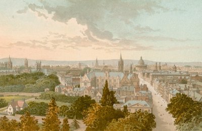 Oxford desde la Torre Magdalen de English School