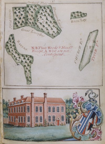 Página 8, de Un estudio de la propiedad de John Plampin, Esq., 1774 de English School