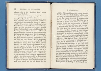 Página de Fútbol: Nuestro Juego de Invierno, por Charles W. Alcock, 1874 de English School
