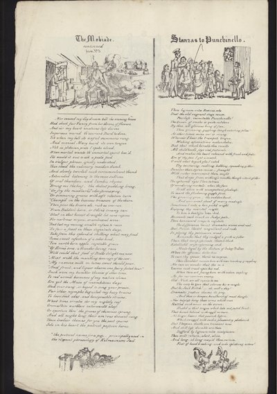 Página del folleto sobre la Feria de Glasgow, publicado el 23 de julio de 1835 de English School