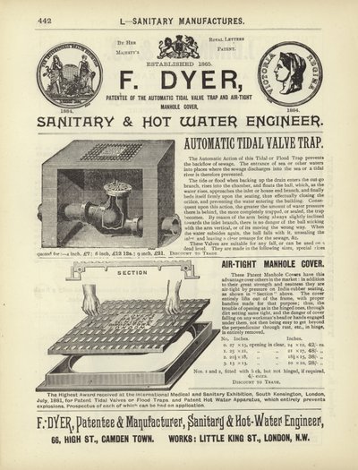 Página del Compendio del Arquitecto, Topógrafo e Ingeniero 1892 (grabado) de English School