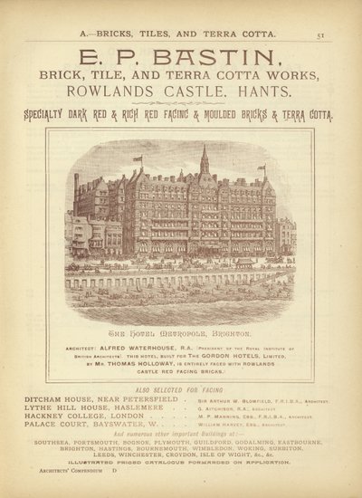 Página del Compendio de Arquitectos, Topógrafos e Ingenieros 1892 de English School