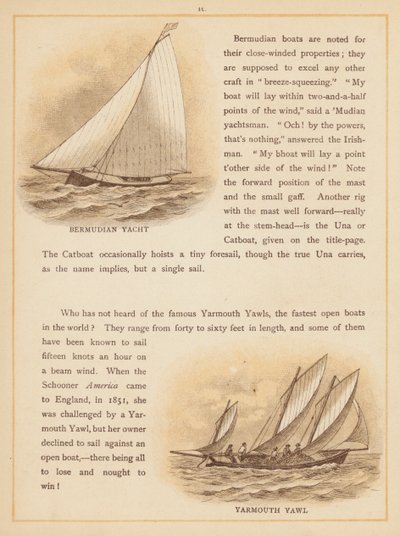Página de Los barcos del mundo, finales del siglo XIX (litografía en color) de English School