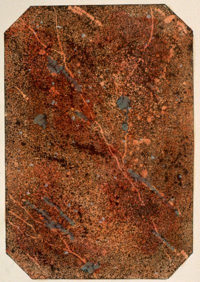Página de un libro de patrones victoriano que muestra efectos de marmoleado, publicado en la década de 1880 de English School