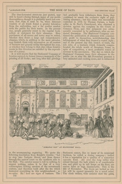 Página del Libro de los Días de English School