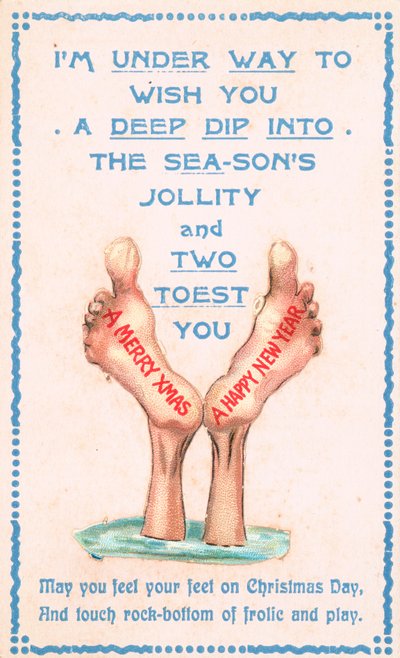 Par de pies, Tarjeta de Navidad de English School