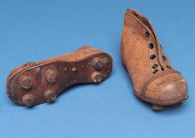 Par de botas infantiles, talla 7, 1920s de English School