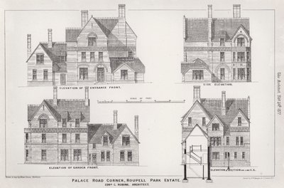 Esquina de Palace Road, Roupell Park Estate de English School