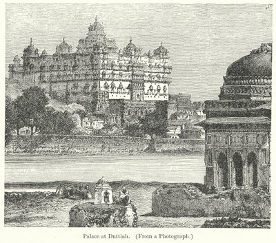 Palacio de Duttiah (grabado) de English School