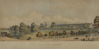 Palacio de la Industria; Vista desde el Puente, Hyde Park, 1851 de English School
