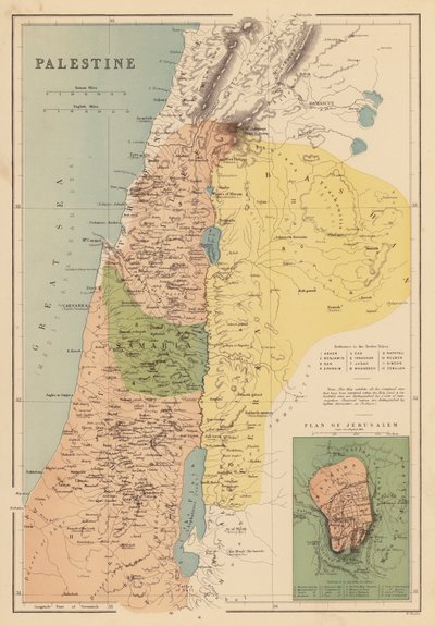 Palestina (litografía en color) de English School