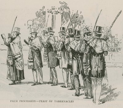Procesión de palmas - Fiesta de los Tabernáculos de English School