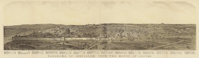 Panorama de Jerusalén desde el Monte de los Olivos de English School