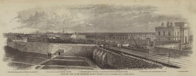 Vista panorámica de la terminal ferroviaria de Broadstone de English School
