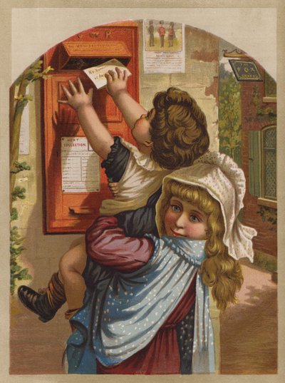 Carta de papá (cromolito) de English School