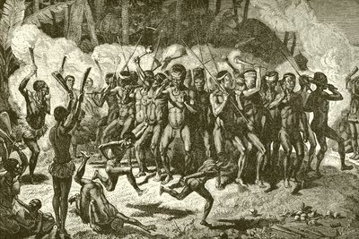Danza de guerra papúa de English School