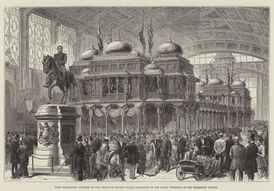 Exposición de París, Pabellón de la Colección India del Príncipe de Gales en el Gran Vestíbulo del Palacio de la Exposición de English School