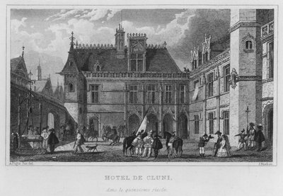 París, Hotel De Cluni, en el siglo XV de English School