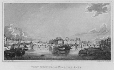 París, Pont Neuf, desde el Pont Des Arts de English School