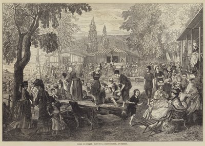 París en verano, Bain de la Grenouillere, en Croissy de English School
