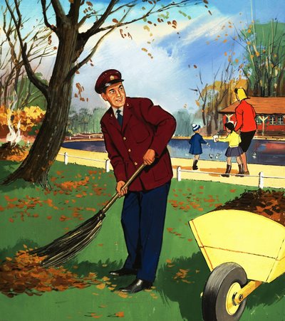 Encargado del parque de English School