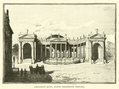 Casa del Parlamento, Dublín, Siglo XVIII de English School