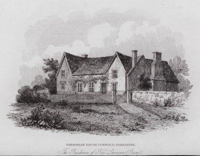 Casa Parroquial, Coxwold, Yorkshire, la residencia del Rev Laurence Sterne de English School