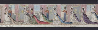 Parte del panorama del matrimonio de la Reina Victoria, c.1840 de English School