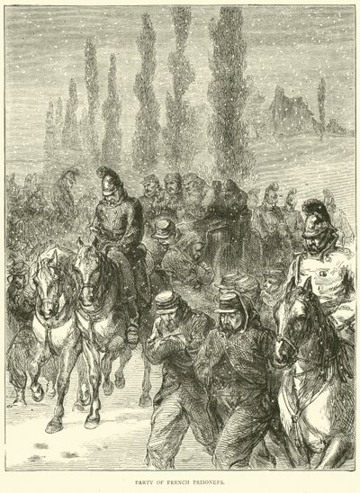 Partida de prisioneros franceses, enero 1871 de English School