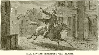 Paul Revere dando la Alarma de English School