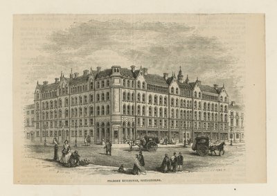 Edificios Peabody en Spitalfields de English School