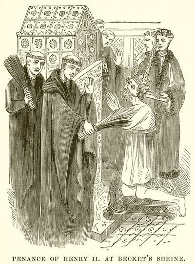 Penitencia de Enrique II en el Santuario de Becket de English School