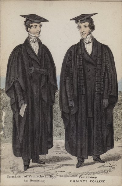 Pensionista de Pembroke College en duelo, Pensionista, Christs College de English School