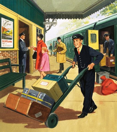 Gente que ves: El portero (gouache sobre papel) de English School