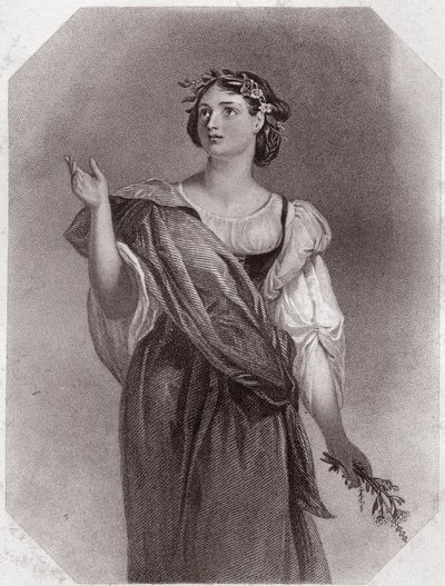 Perdita (Cuento de invierno) - de la Galería de mujeres de Shakespeare, colección de cuarenta y cinco retratos serios por artistas tempranos de Londres, enriquecidos con avisos críticos y literarios, circa 1838 de English School