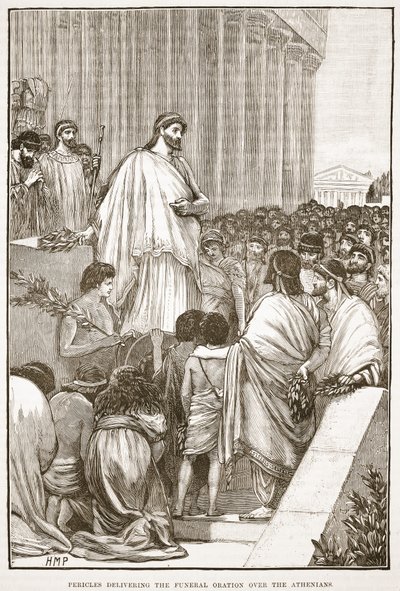 Pericles pronunciando la oración fúnebre sobre los atenienses de English School