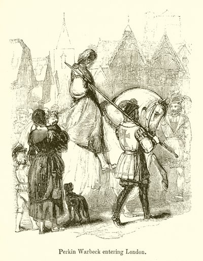 Perkin Warbeck entrando en Londres de English School