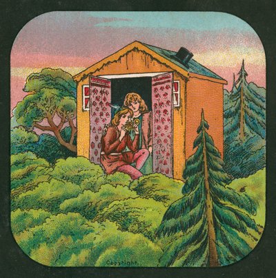 Peter Pan, diapositiva de linterna, c 1910 (litografia en color) de English School