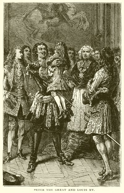 Pedro el Grande y Luis XV de English School