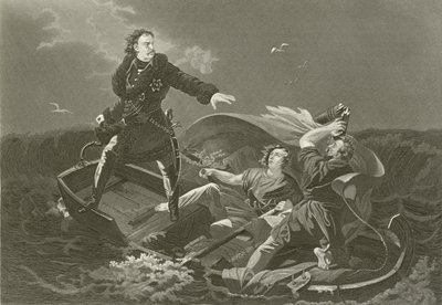 Pedro el Grande cruzando el Neva de English School
