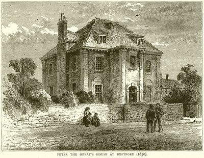 Casa de Pedro el Grande en Deptford (1850) de English School