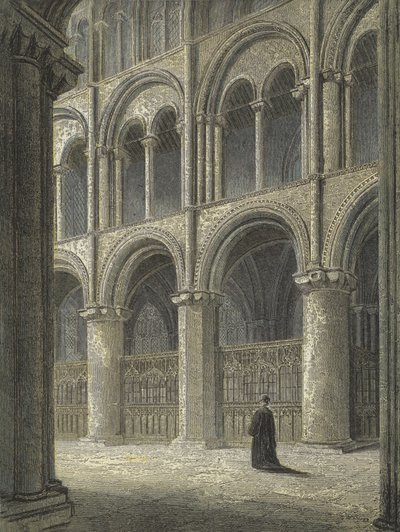 Catedral de Peterborough, Vista a través del Transepto Norte de English School