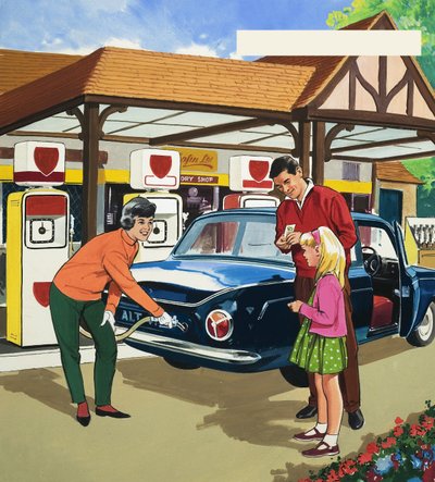 Empleado de gasolinera de English School