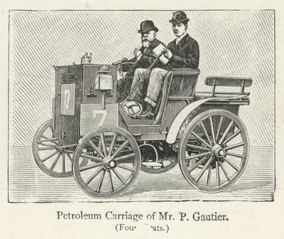 Carruaje de petróleo de Mr P Gautier de English School